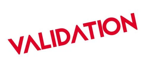 Validation rubber stamp Stock Illustration