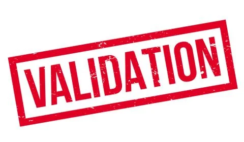 Validation rubber stamp Stockillustratie