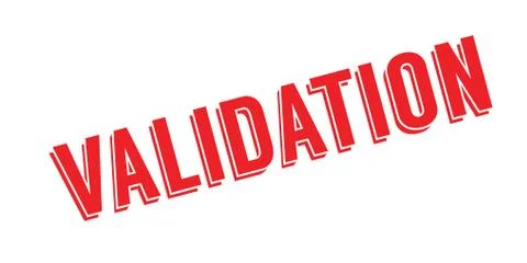 Validation rubber stamp Stockillustratie