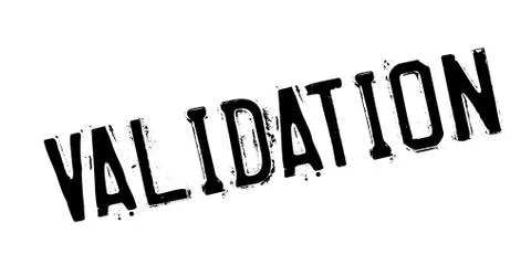 Validation rubber stamp Stockillustratie