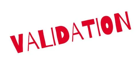 Validation rubber stamp Stockillustratie