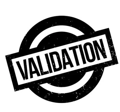 Validation rubber stamp Stock Illustration