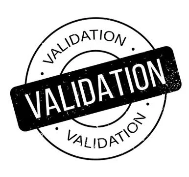 Validation rubber stamp Stockillustratie