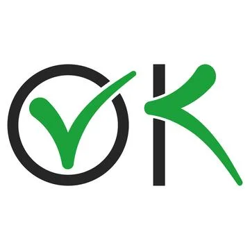 Validation symbol check mark approval confirmation ok icon illustration Stock Illustration