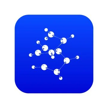 Valine icon blue Stock Illustration