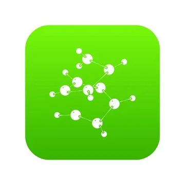 Valine icon green vector Stock Illustration