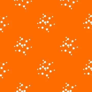 Valine pattern vector orange Stock Illustration