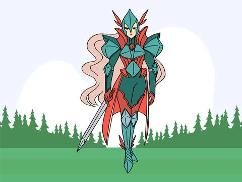 Valkyrie Concept Illustration Stock Illustration