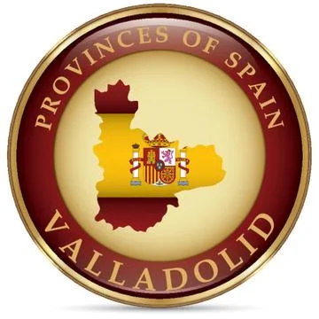 Valladolid Map Stock-Illustration