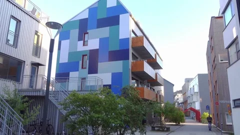 Vallastaden buildings Stock Footage 284350432