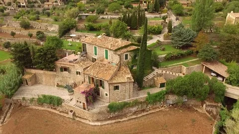 Valldemossa village in the Mountains. Stock Footage 71281504