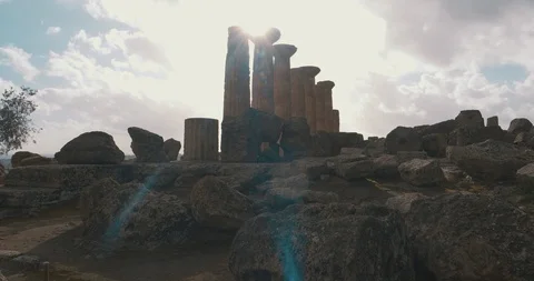 Valle dei templi- Agrigento Video stock 88182263