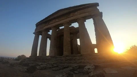 Valle dei Templi Video stock 206157836