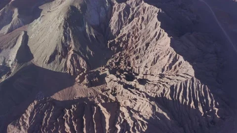 Valle del Arco Iris, Atacama Desert, San Pedro de Atacama, aerial drone shot Stock Footage 209262253