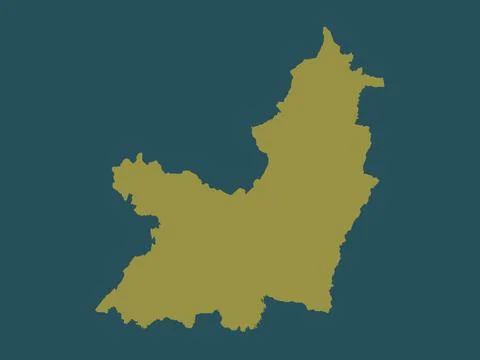 Valle del Cauca, Colombia. Solid color shape Stock Illustration