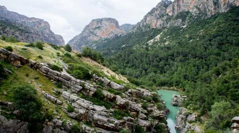 Valle del Hoyo Stockfoto's