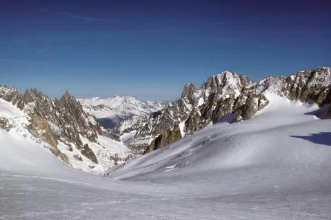 Vallee blanche Stock Photos