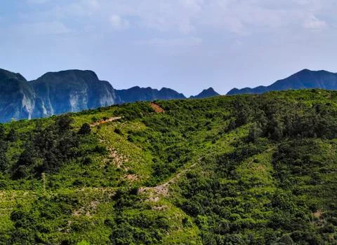 Vallehermoso on gomera Stock Photos
