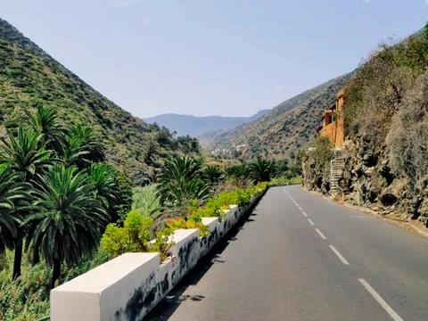 Vallehermoso on gomera Stock Photos