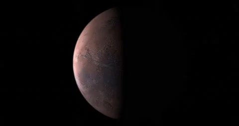 Valles Marineris in Mars planet Stock Footage 140220624