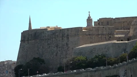 Valleta fortress Stock Footage 154295120