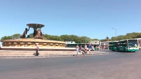 Valletta Bus Terminus Stock Footage 11214466