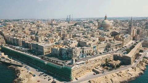 Valletta, The Capital of Malta Stock Footage 120729599