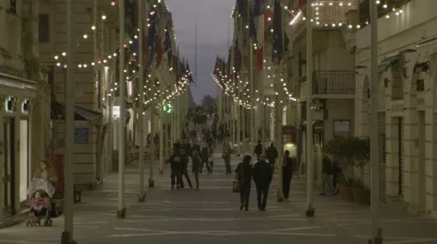 Valletta City at dusk Stock Footage 65396961