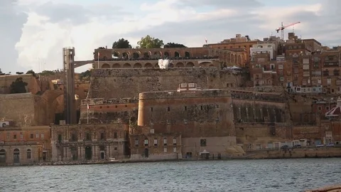 Valletta City View Stock Footage 71558994