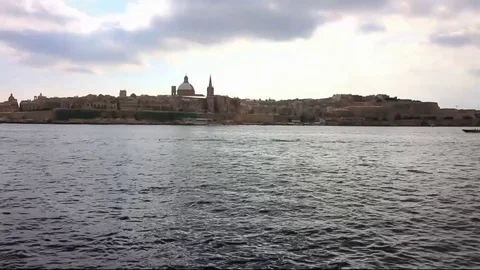 Valletta long shot. 스톡 동영상 98355959