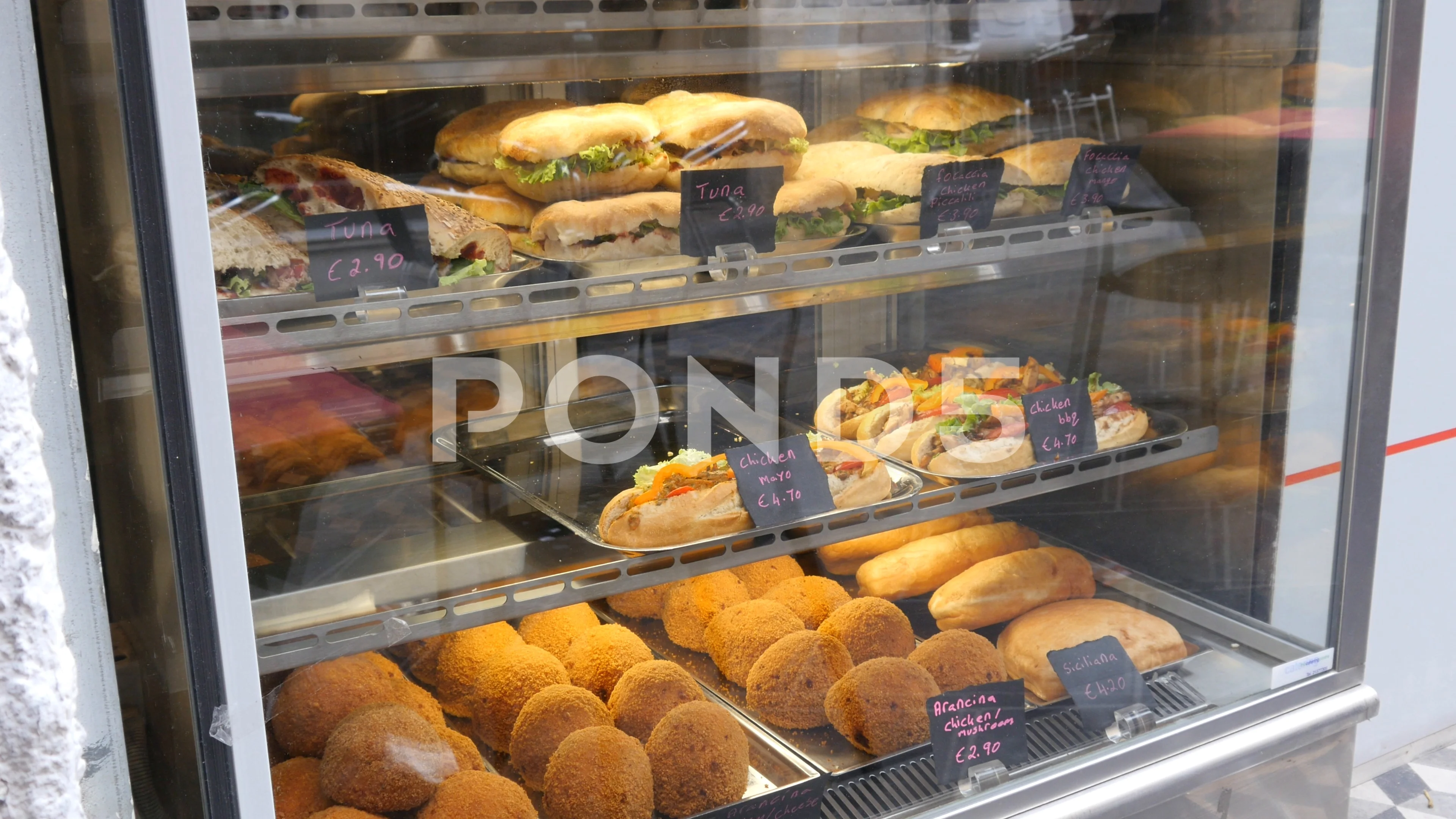 Valletta Malta Fast Food Street Point With Sandwiches Layout