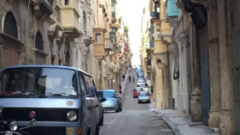 Valletta malta Stockbeeldmateriaal 200789277