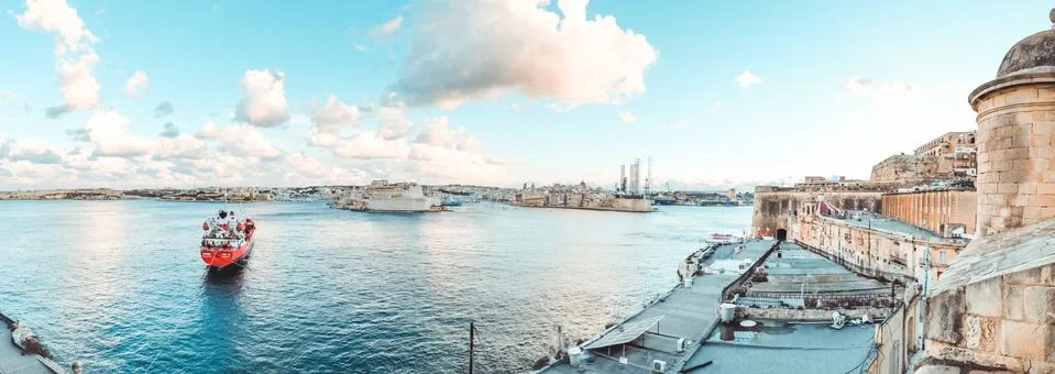 Valletta Panoramic View Stock Photos