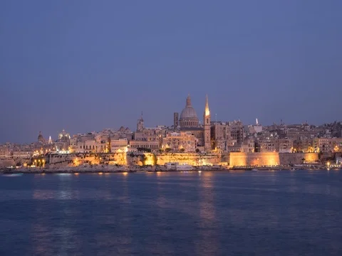 Valletta skyline Stock Footage 70289511