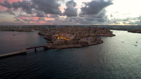 Valletta Sunset 库存影片 166501082