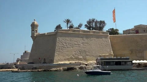 Valletta walls 库存影片 154294387