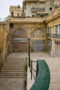 Valletta's Silent Steps Stock Photos