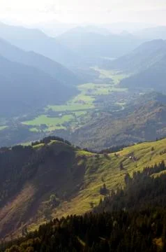 Valley in the alps Stock Photos