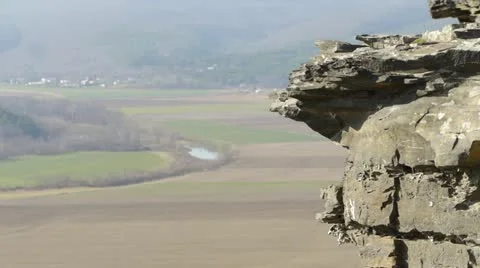 Valley and Mountains 스톡 동영상 22219482