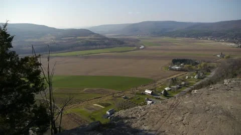 Valley and Mountains Stock Footage 22219512