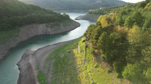 Valley and river Stock Footage 219348924