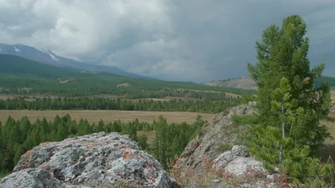 Valley and sky Stock Footage 163773723