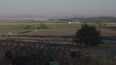 Valley of Armageddon, panning shot Stock Footage 86158416