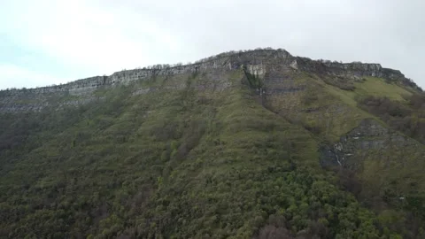 Valley of the basque country with forest Stock Footage 209982570