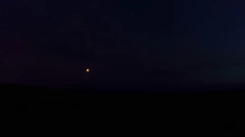 Valley between hills autumn sunset Stock Footage 220730139