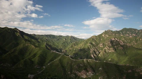 Valley in China During the Day : Time Lapse Stock Footage 64537654