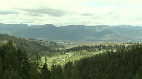 Valley with Clouds Stock Footage 10886759