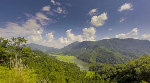 Valley cloudscape time lapse 4k Stock Footage 43406346