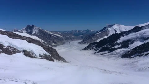 Valley covered in snow Stock Footage 247801261