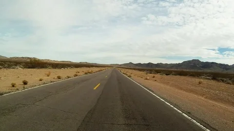 Valley Desert Road 30 seconds 30fps Video stock 101437460